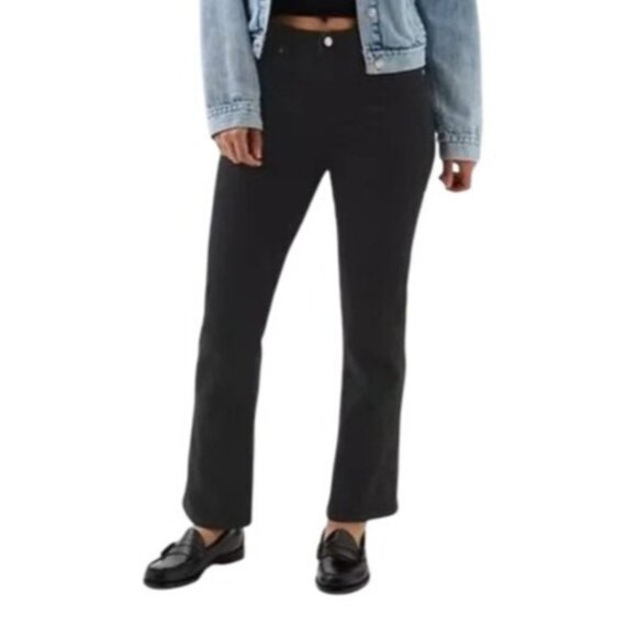 Gap Womens 27 Short Black Kick Fit Flare Jeans NWT - Picture 1 of 15